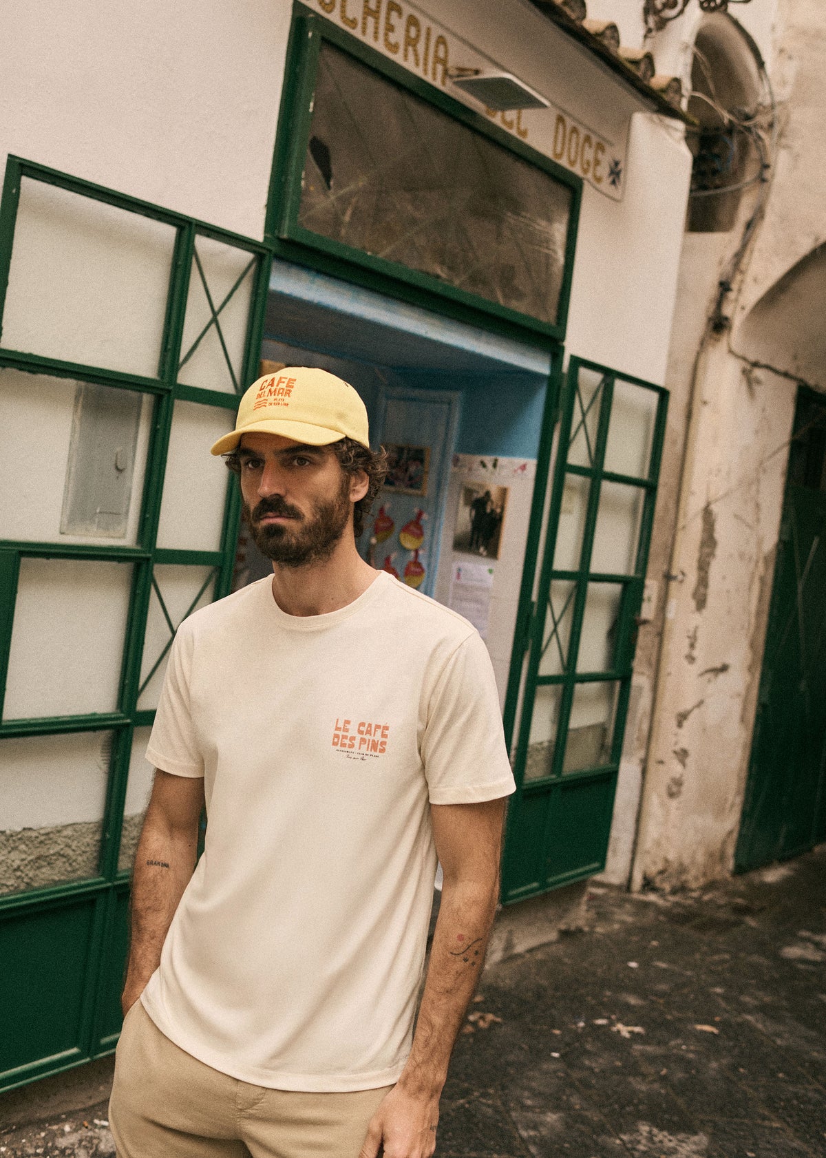 T-Shirt Café des Pins - Écru