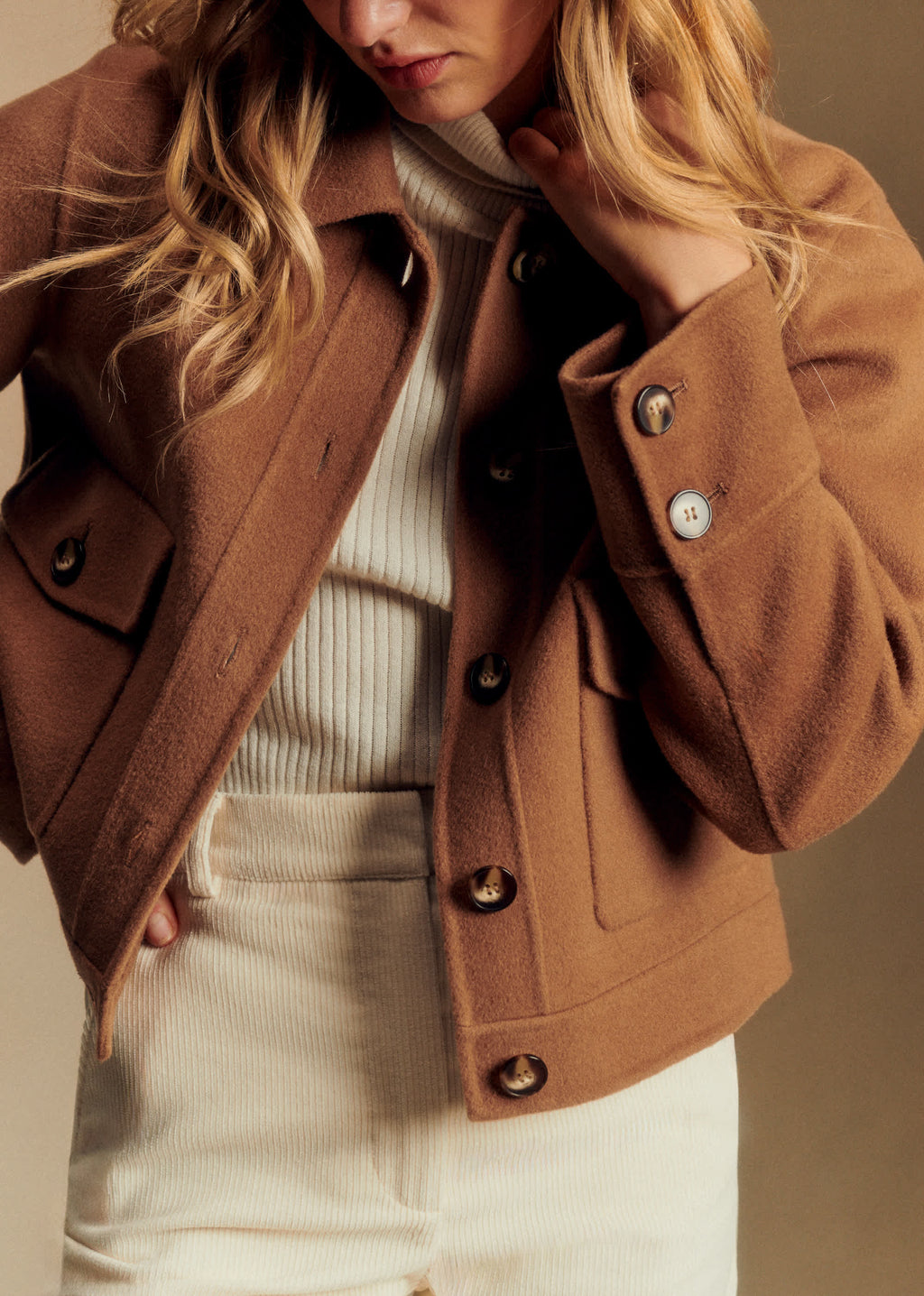 Veste Terry - Camel