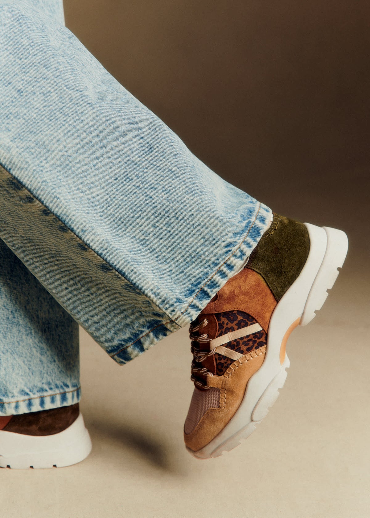 Baskets James - Léopard Multi