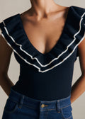 Body Isabella - Marine / Ecru