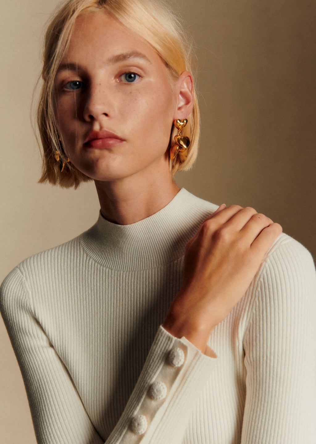 Boucles d'oreilles Freya - Doré