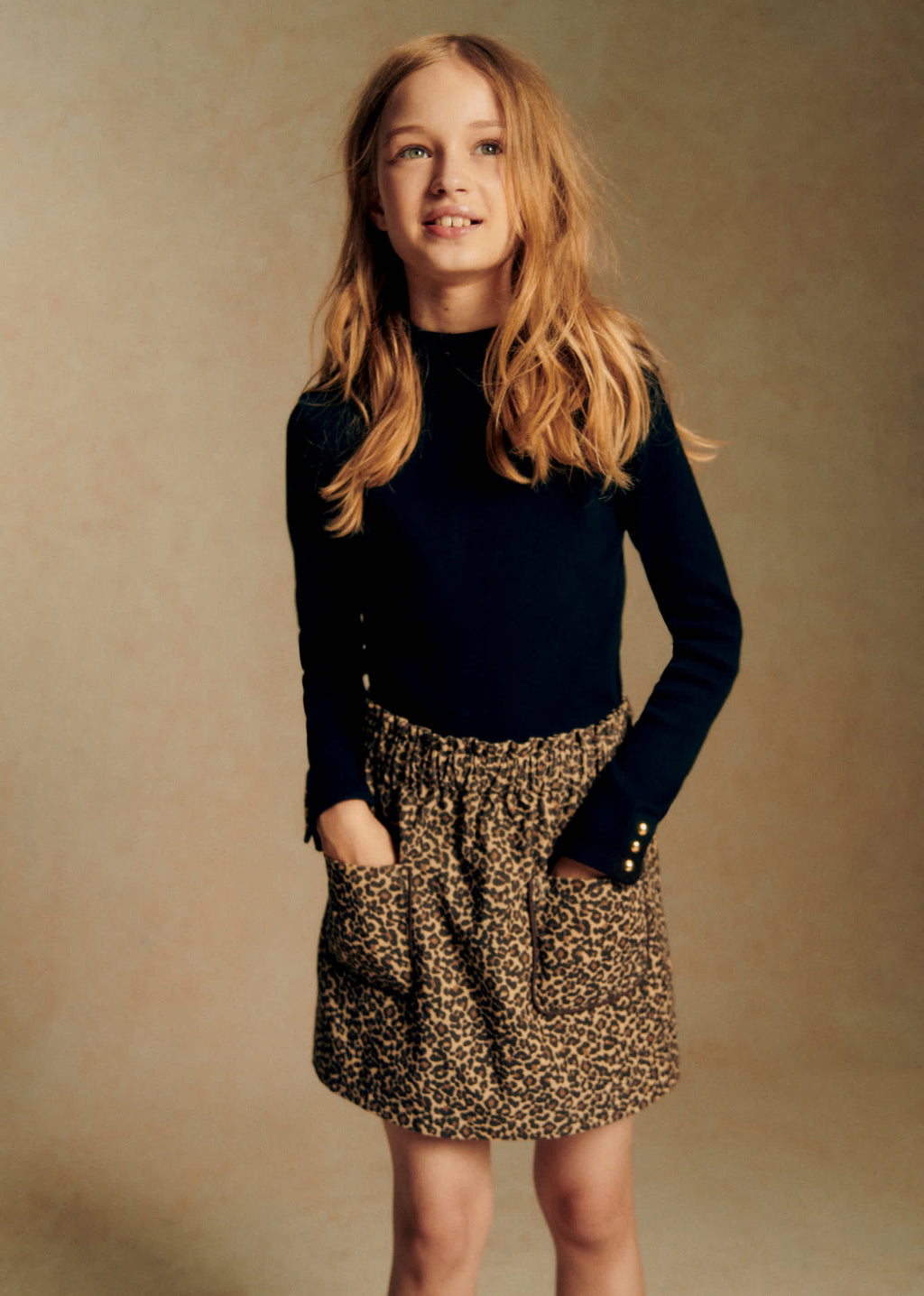 Jupe Capucine - Léopard Beige