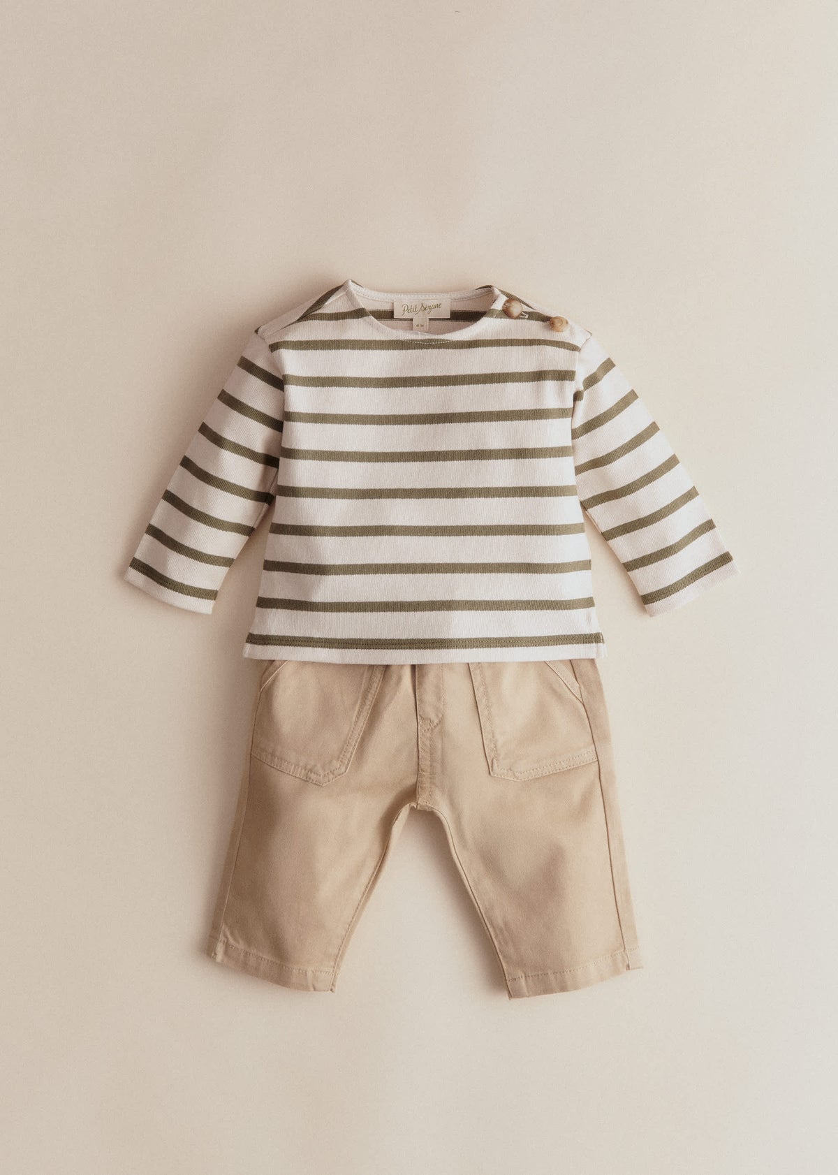 Marinière Colette - Ecru / Kaki