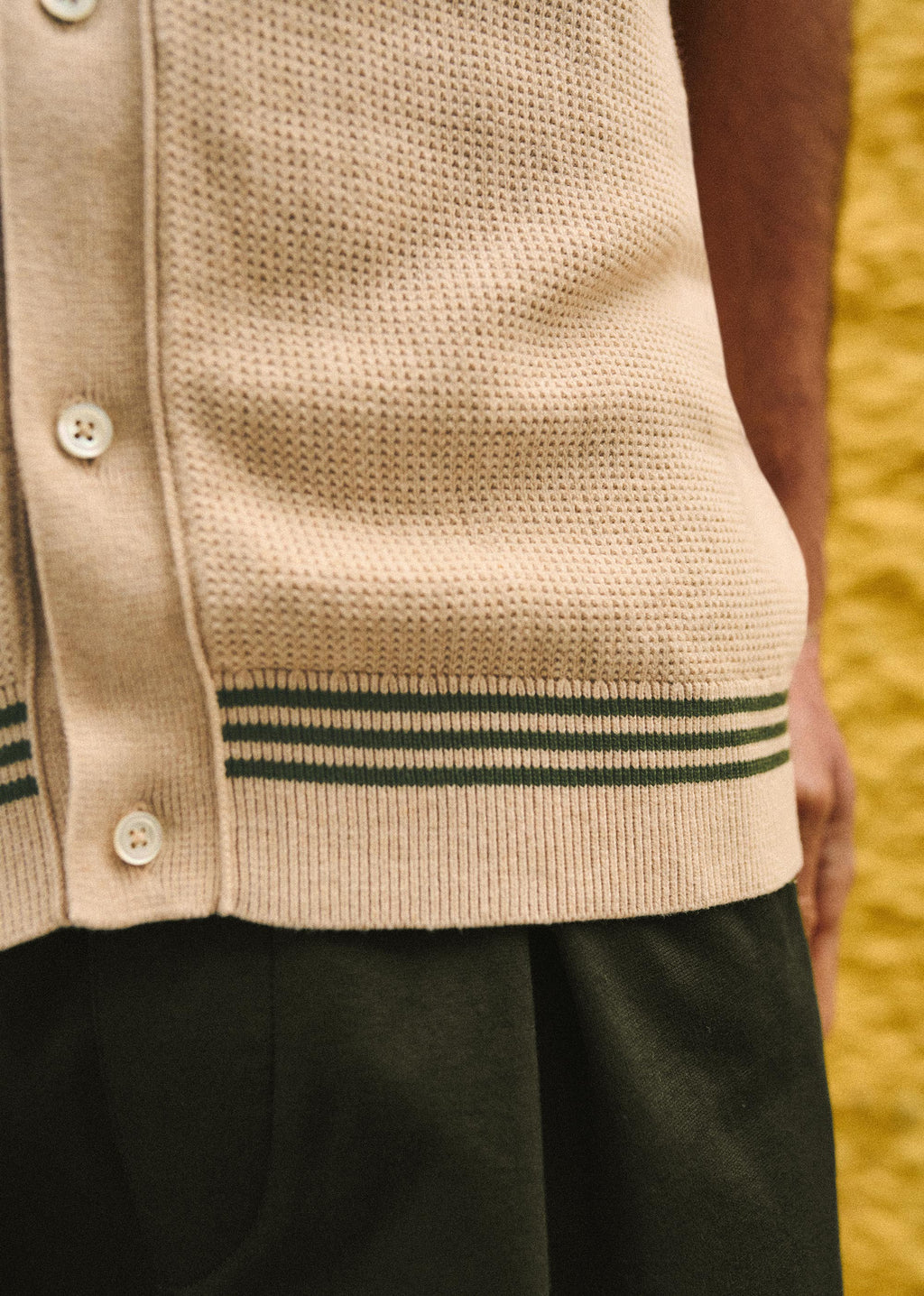 Chemise Maille Anatole - Beige / Kaki