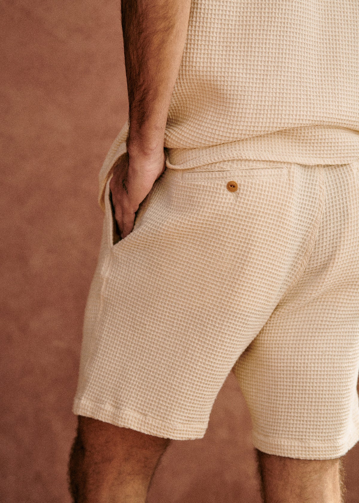Short Priam Gaufré - Écru