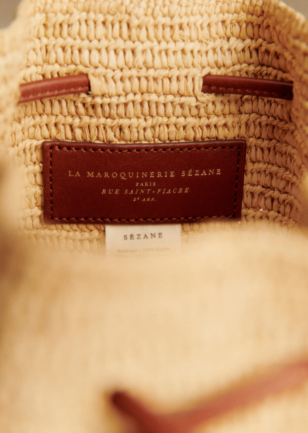 Bourse Farrow - Raphia Naturel