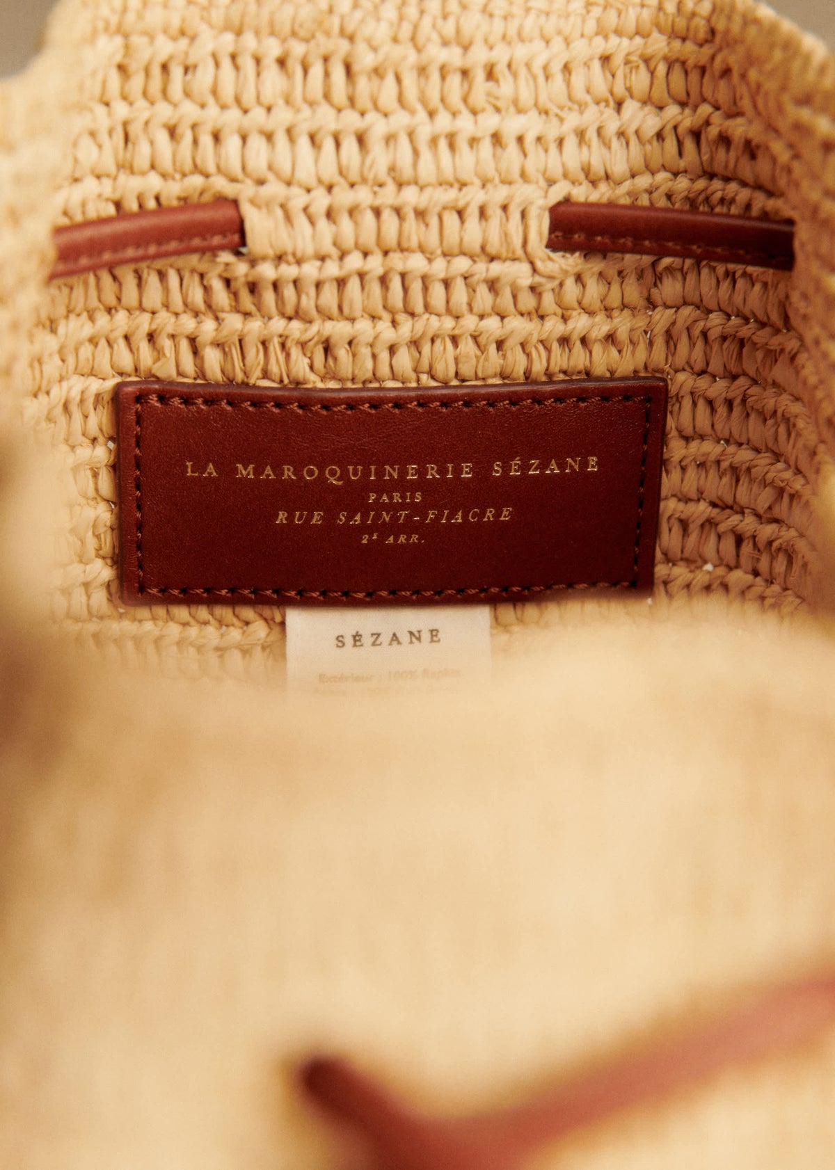 Bourse Farrow - Raphia Naturel