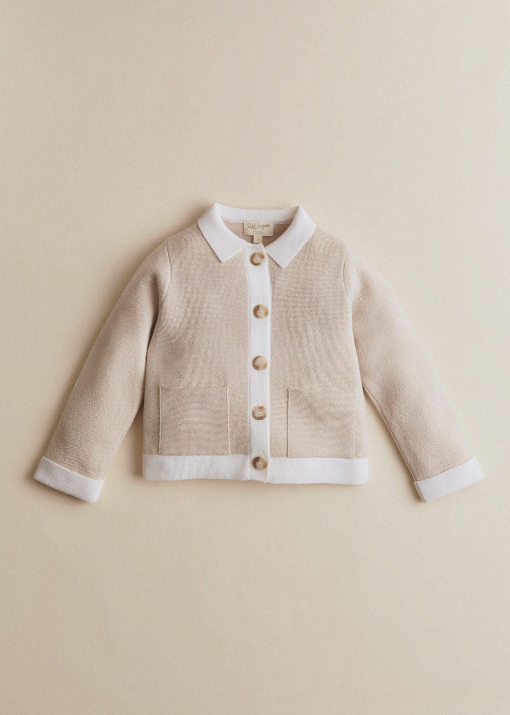 Gilet Betty - Vanille Détails Écru