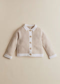 Gilet Betty - Vanille Détails Écru