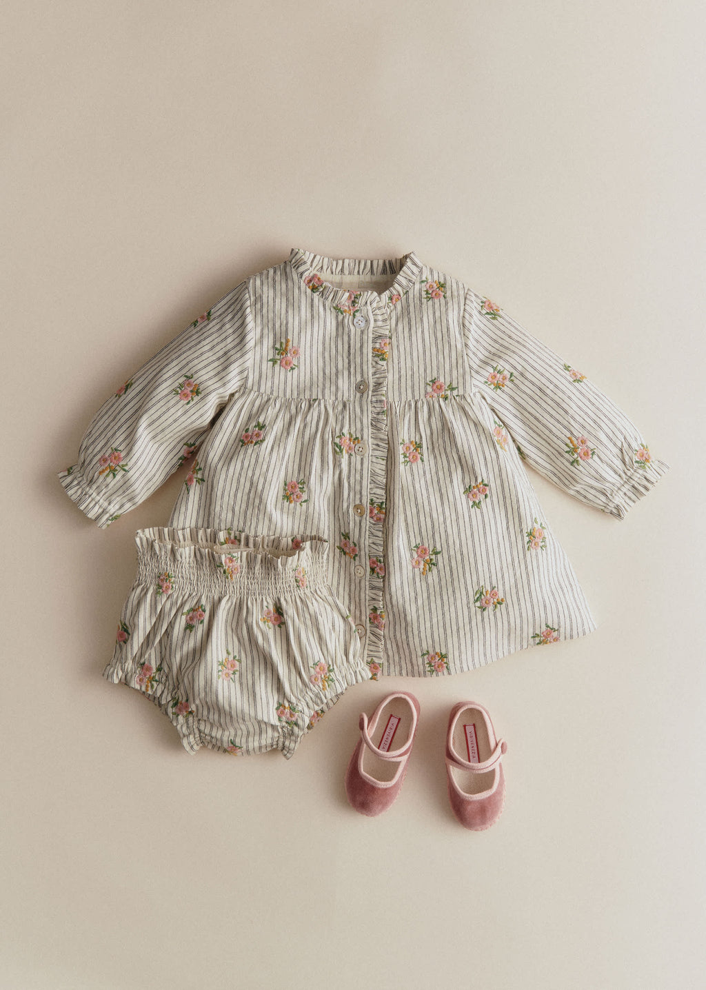 Bloomer Marcello - Rayures Broderies Fleurs