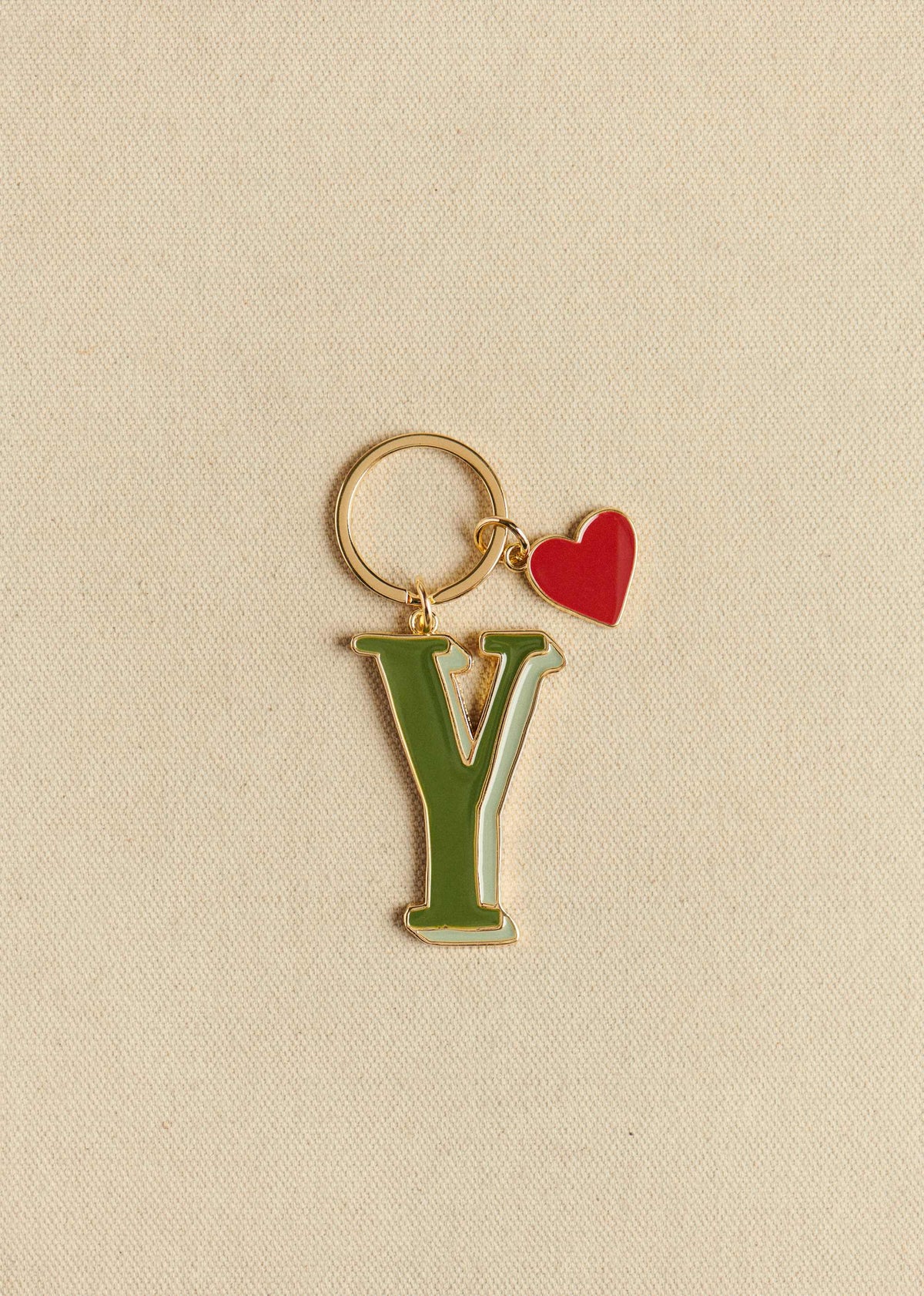 Porte-Clé Abécédaire - Lettre Y - Vert
