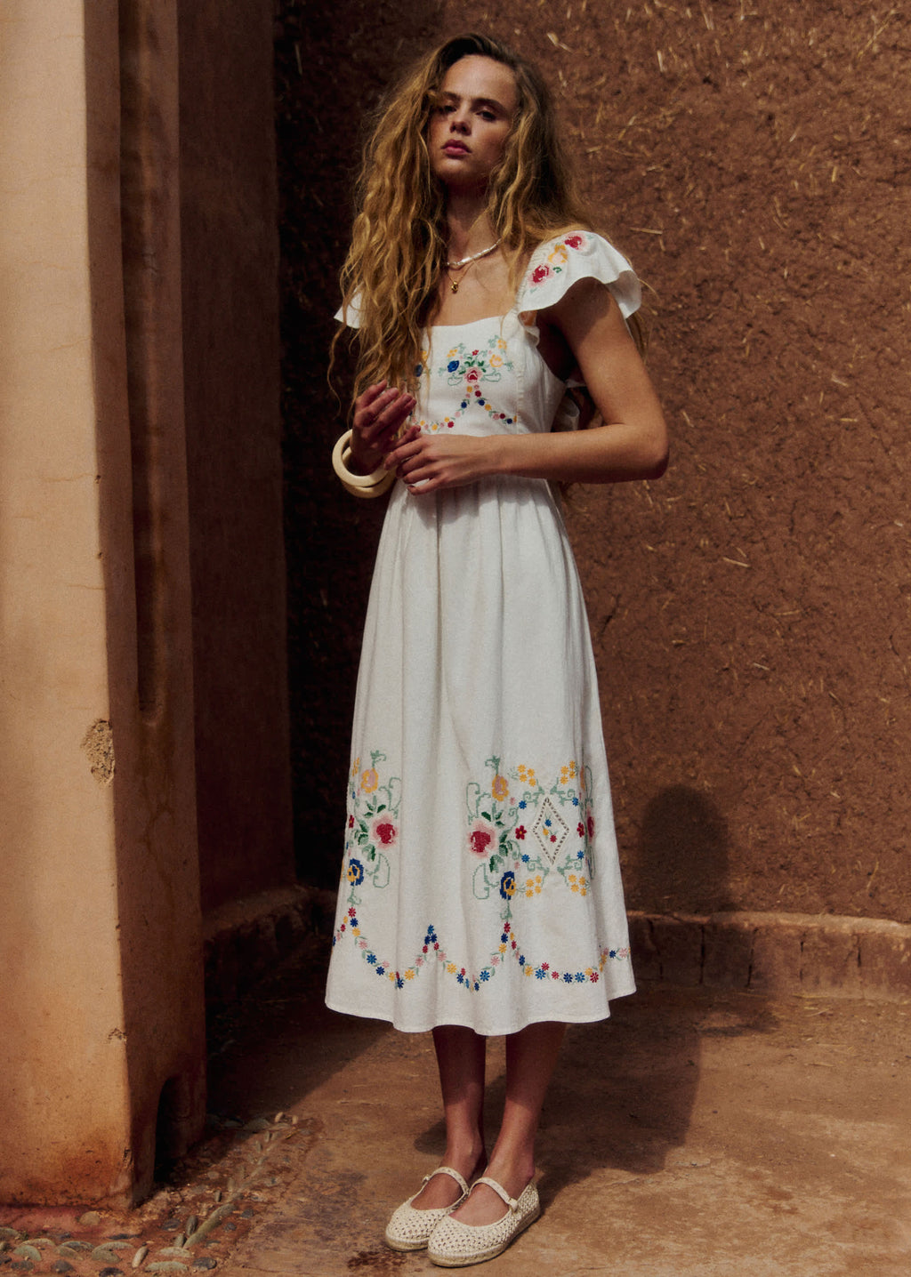 Robe Melville - Broderie Placée Spring