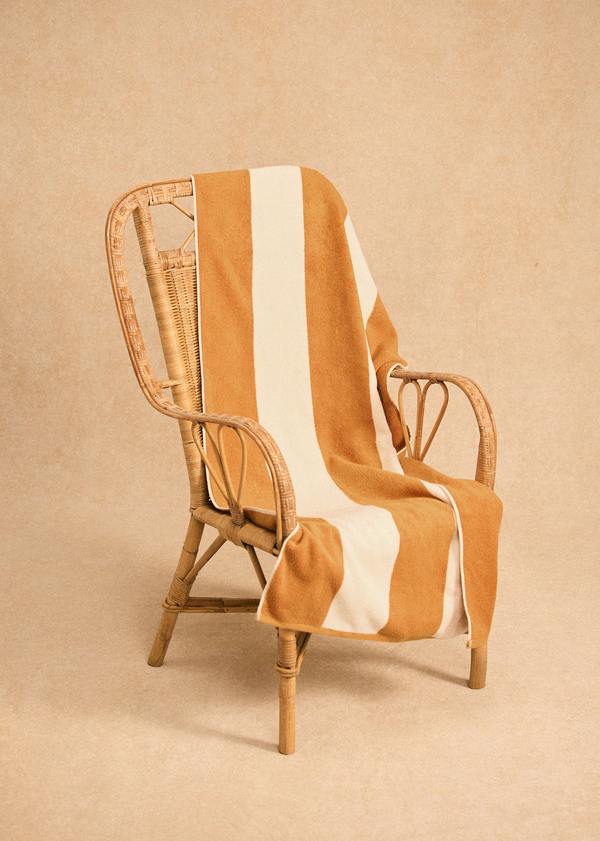 Serviette de Plage Positano - Ocre / Écru
