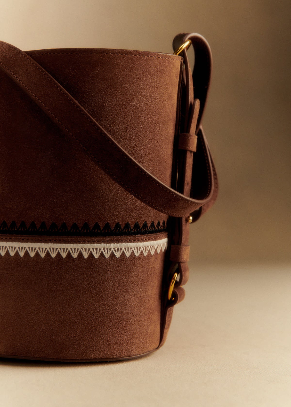 Sac Gary - Sézane x Baziszt - Choco Broderie