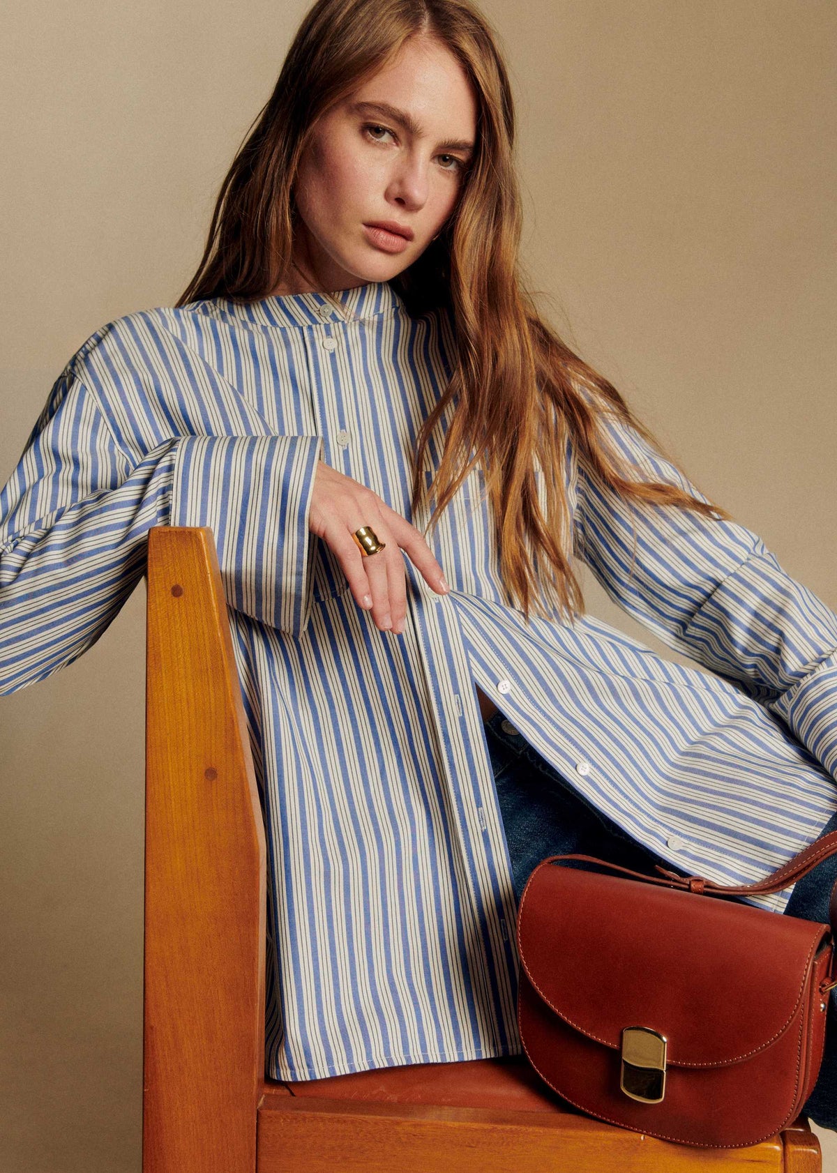 Chemise Nine - Rayures Bleu et ecru