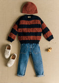 Pull Victor - Marine / Caramel