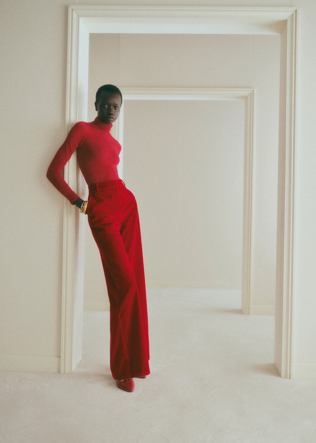 Pantalon Matheo - Velours Rouge