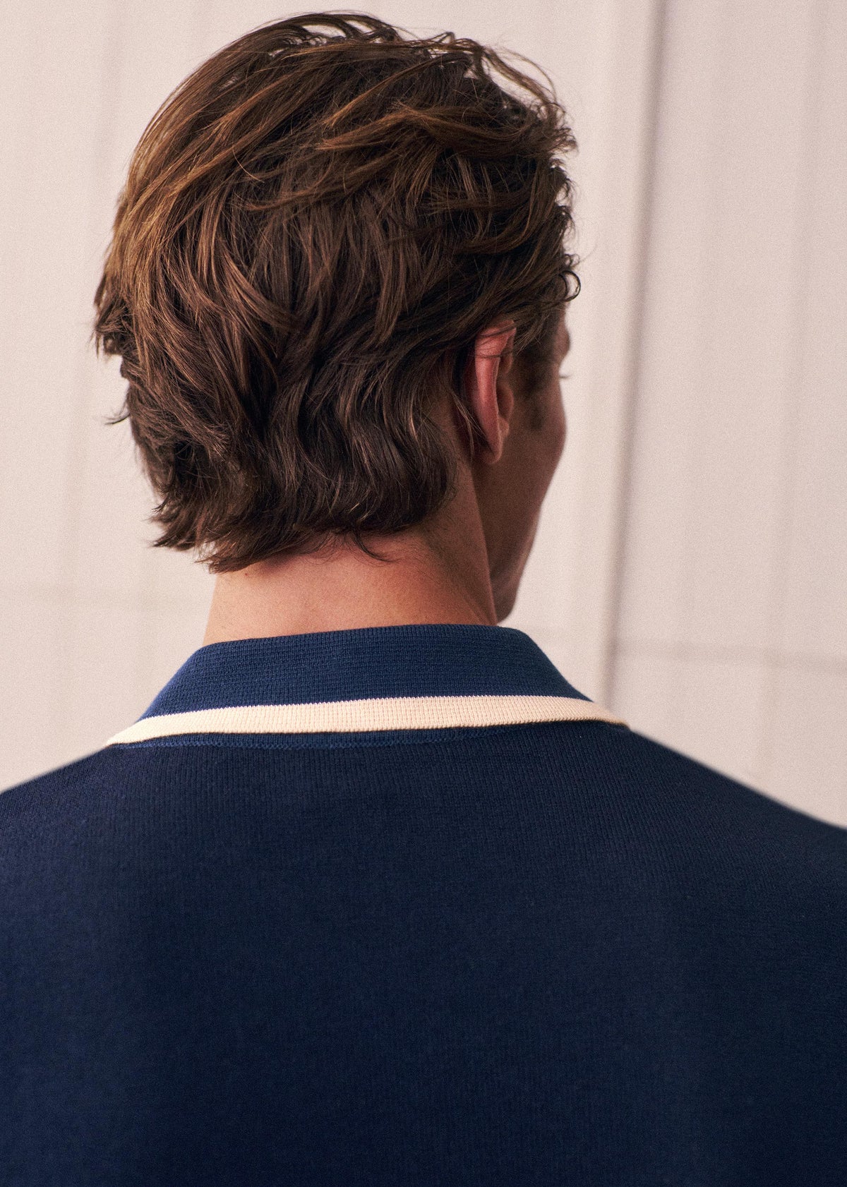 Chemise Maille Mateo - Marine / Ecru