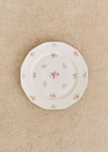 Assiettes Anciennes, Fleurs anglaises - Lot de 6 assiettes plates - Décor n°9