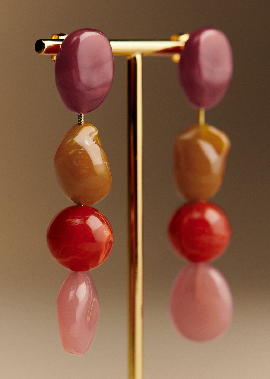 Boucles d'oreilles Sabrina - Rose Multi