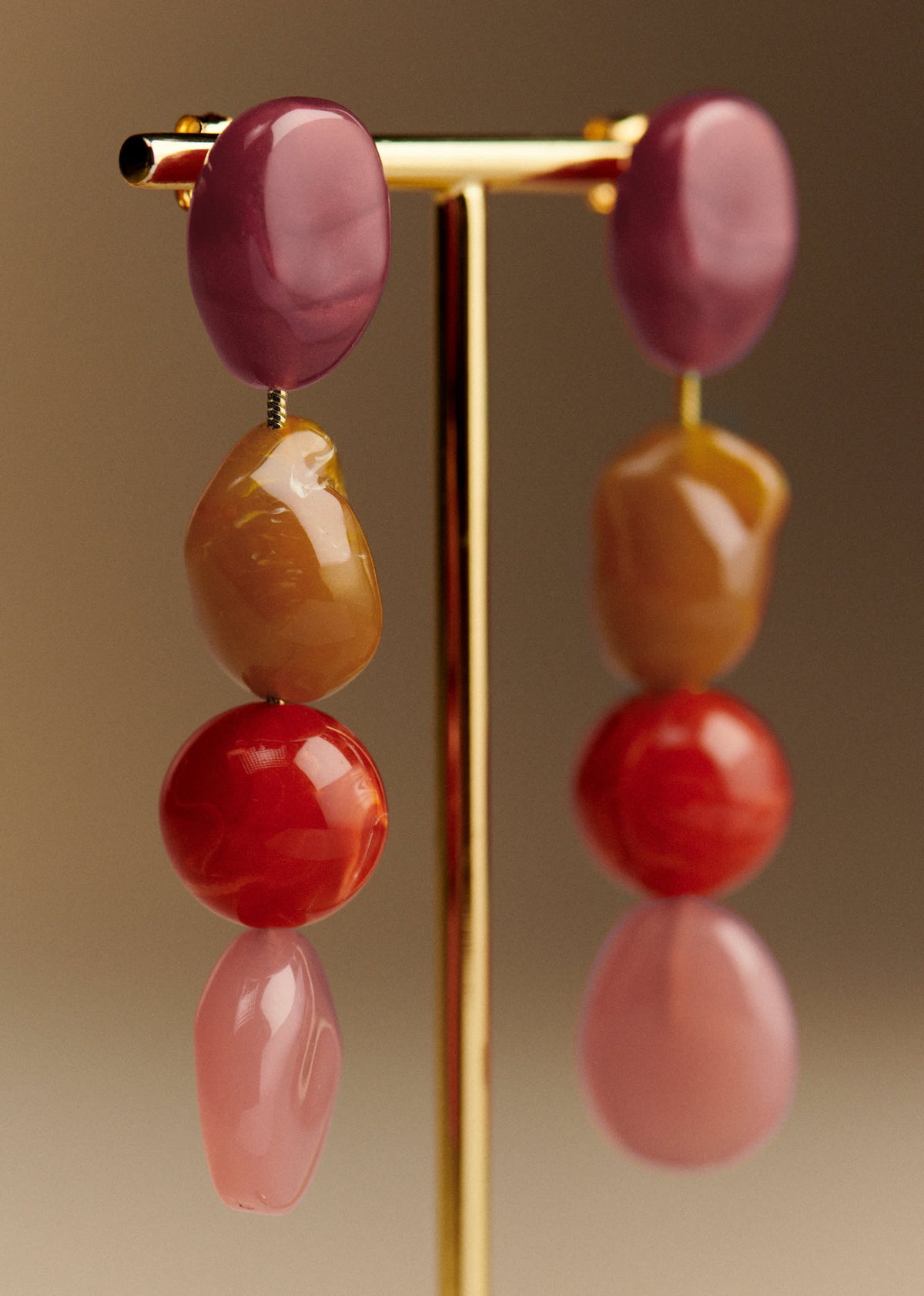 Boucles d'oreilles Sabrina - Rose Multi