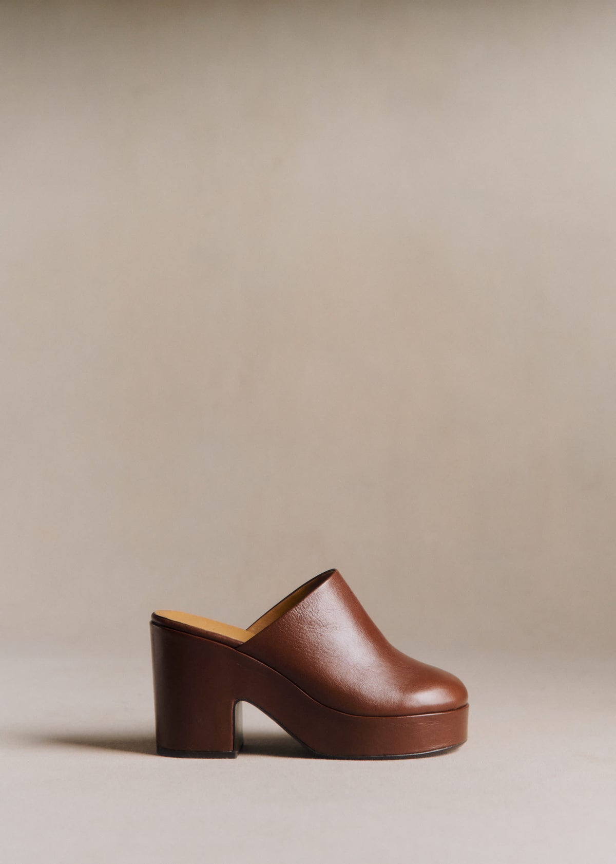 Mules high Callie - Moka Vintage