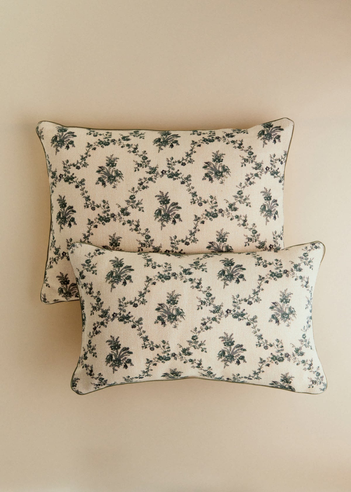 Coussin Imprimé - Grand modèle - Croisillons Bleu