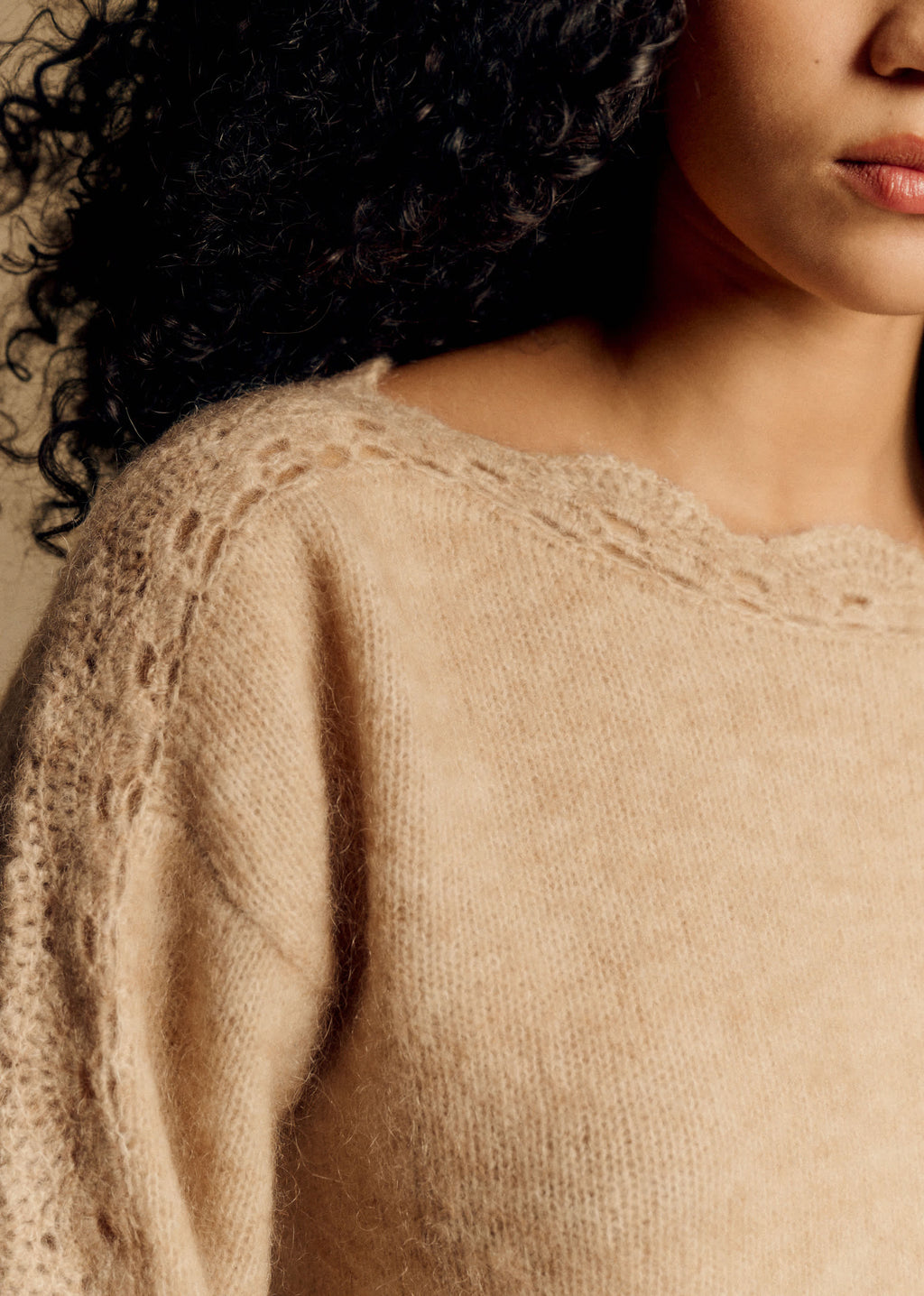 Pull Stacy - Beige Chiné Clair