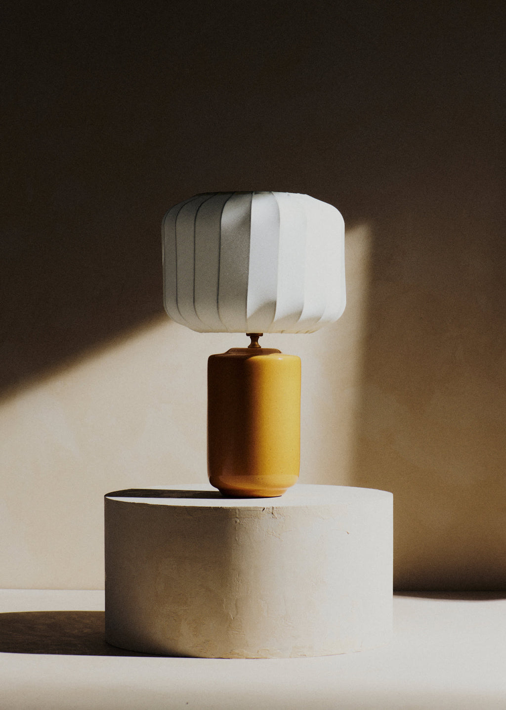 Lampe Mezzo - Safran - Abat-jour Mezzo - Écru