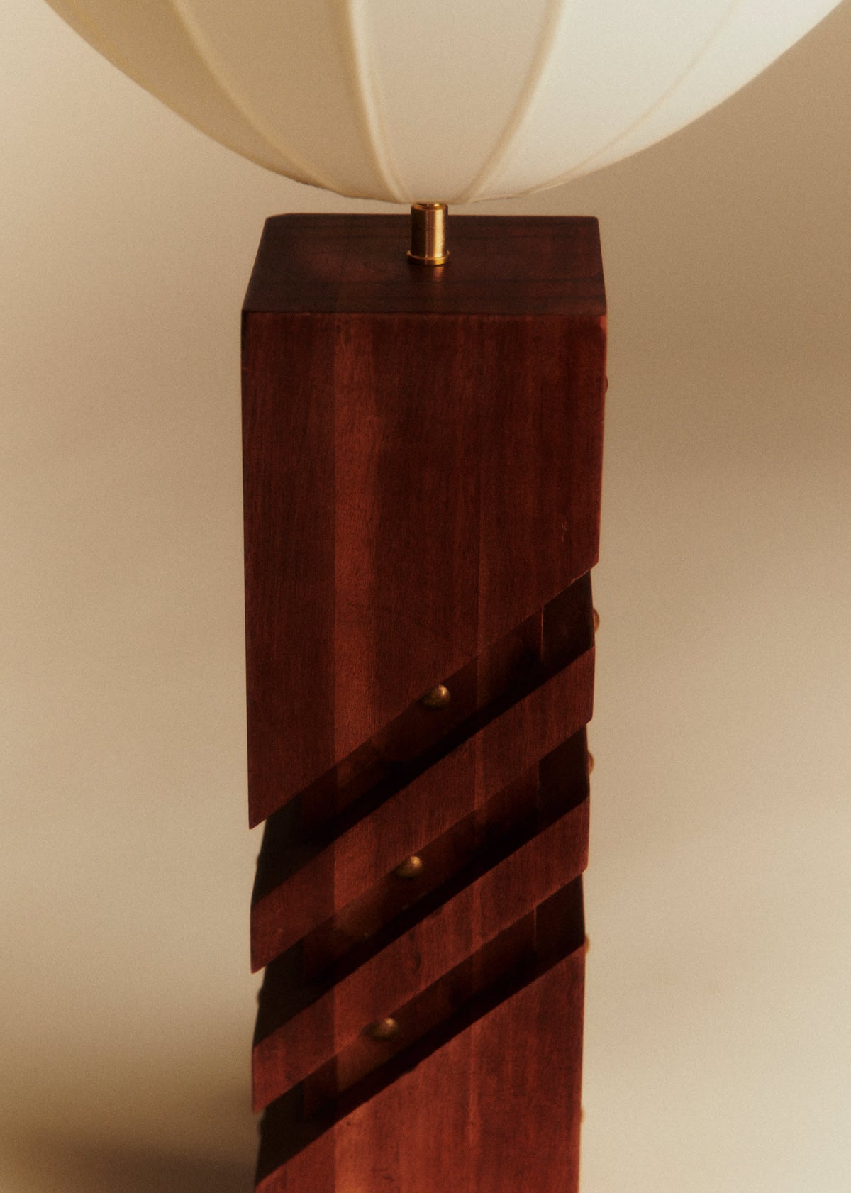 Lampe à poser scandinave vintage en teck - Teck