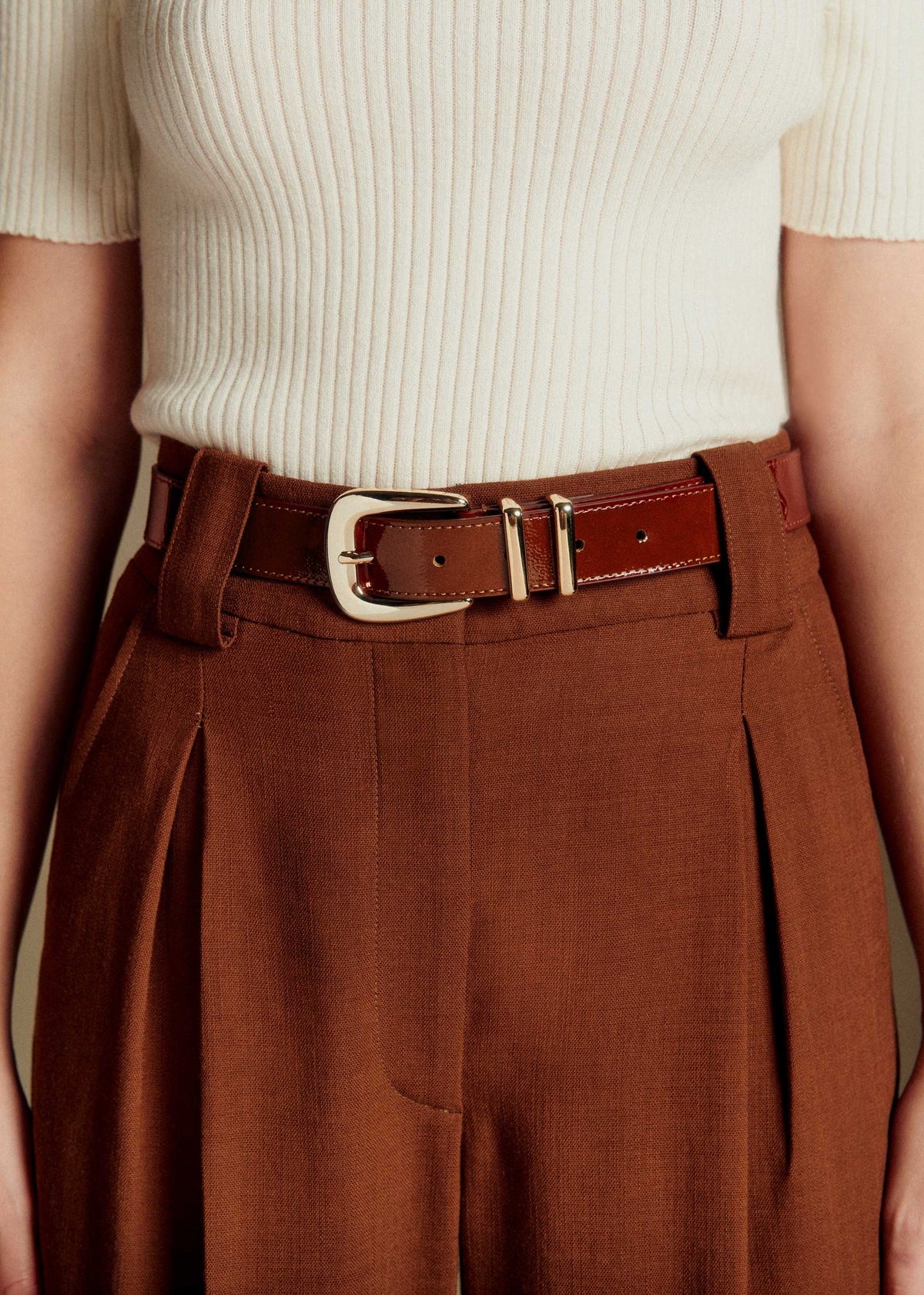 Ceinture Oria - Acajou Vernis