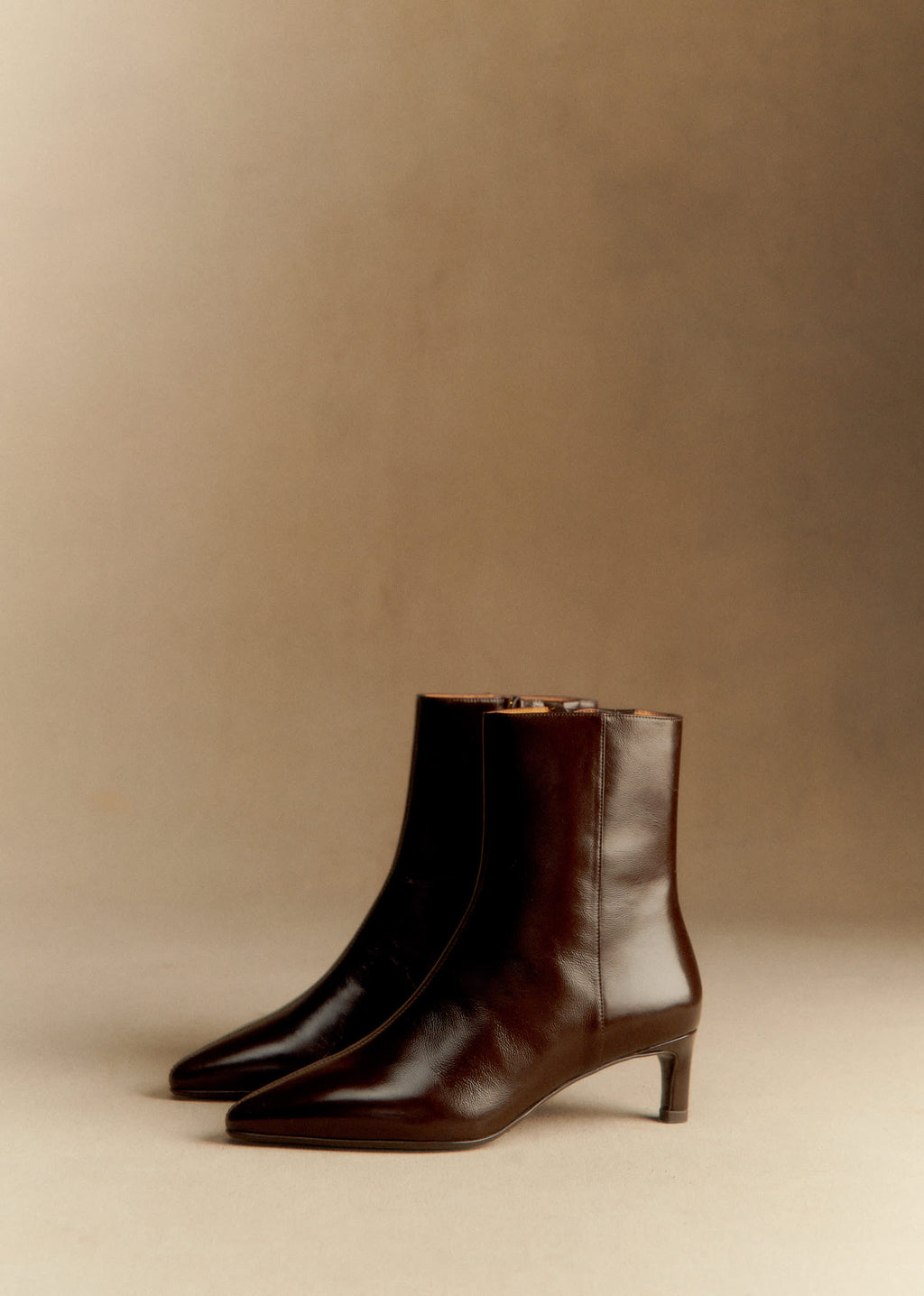Bottines Garance - Chocolat vernis