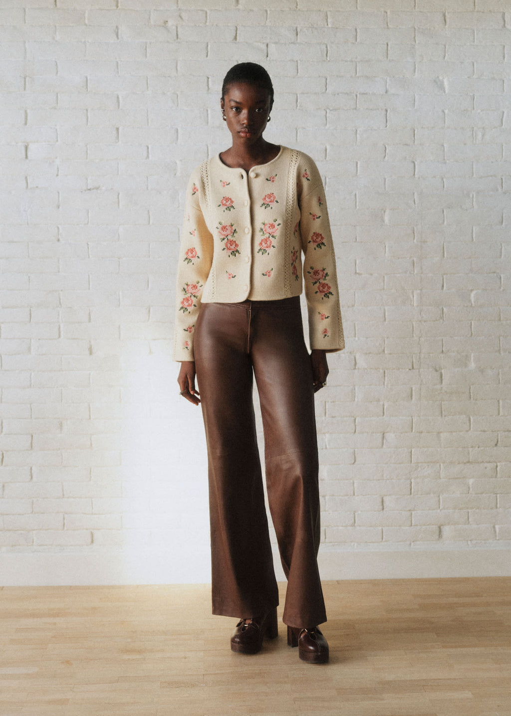 Gilet Caroline - Sézane x Sea NY - Crème Brodé