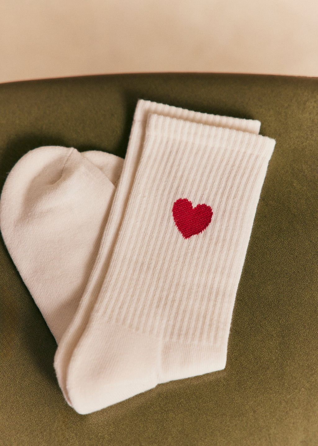 Chaussettes Eli - Coeur Chamade Rouge