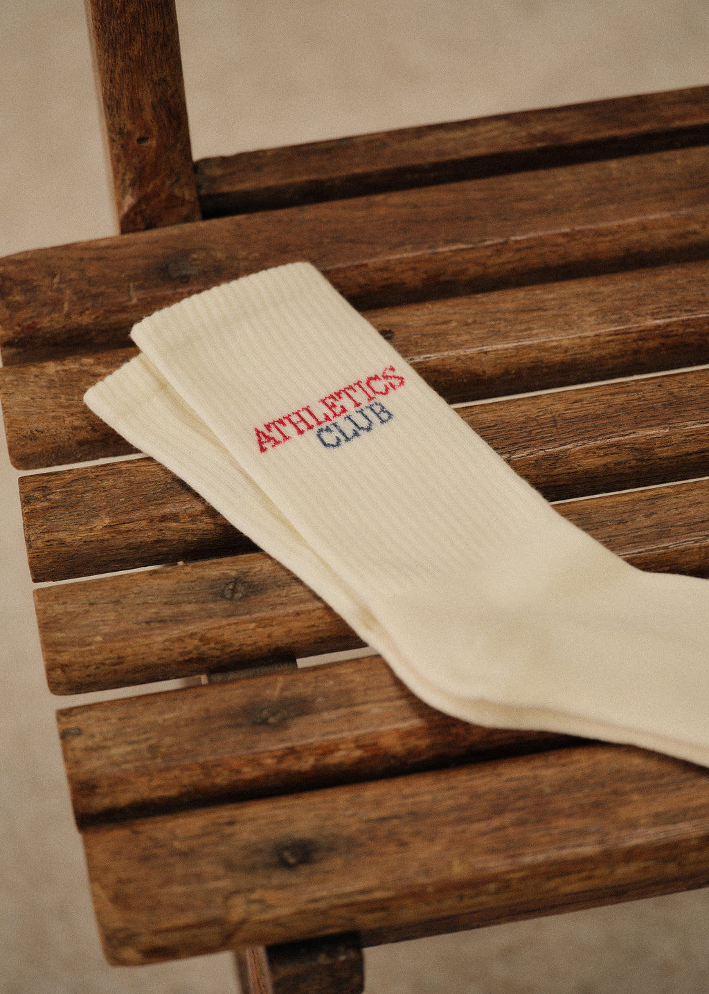 Chaussettes Athletics Club - Écru