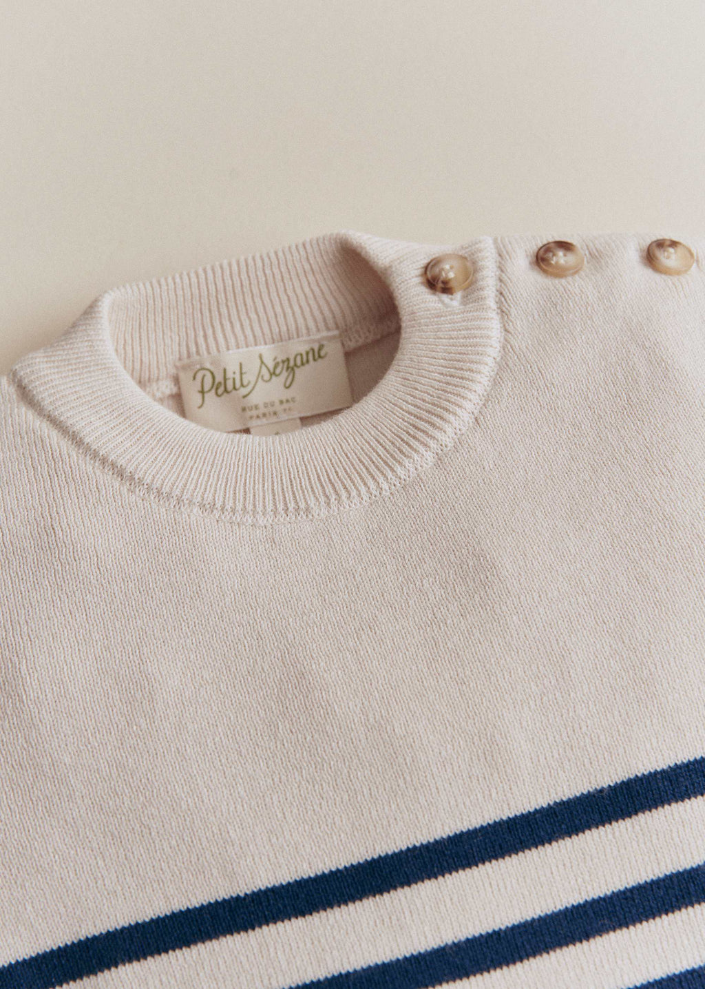 Pull Malo - Naturel / Marine