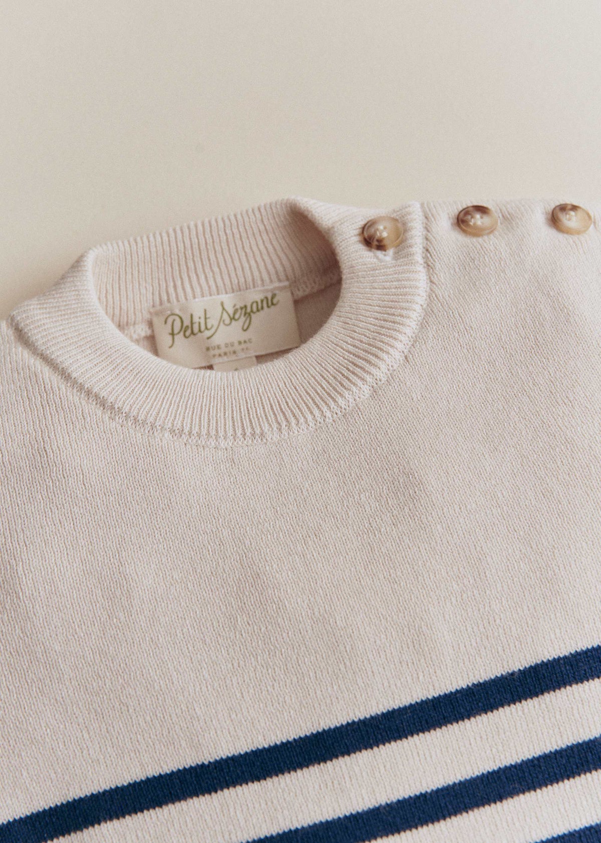 Pull Malo - Naturel / Marine