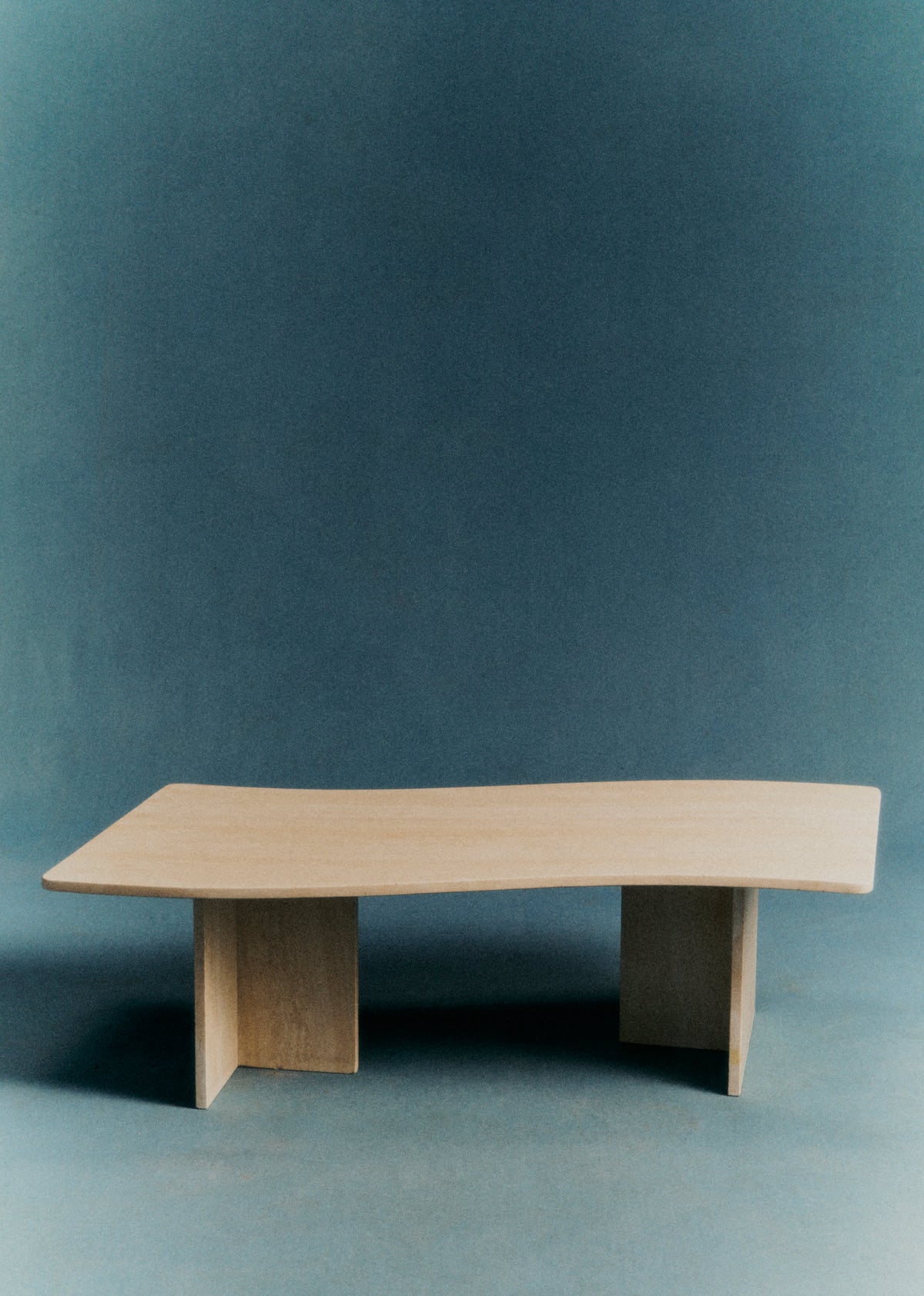Table basse en travertin vintage - Travertin