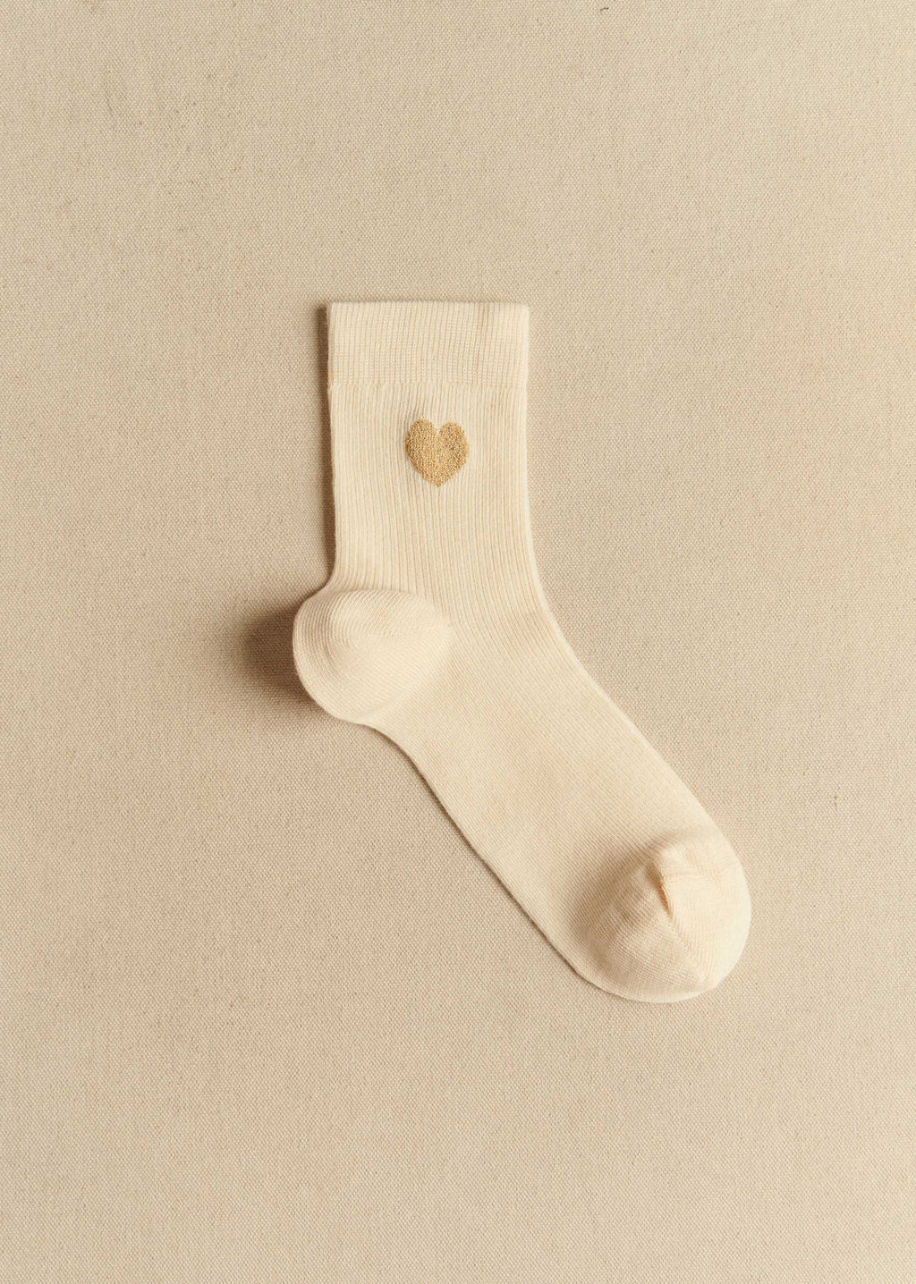 Chaussettes Coeur - Doré