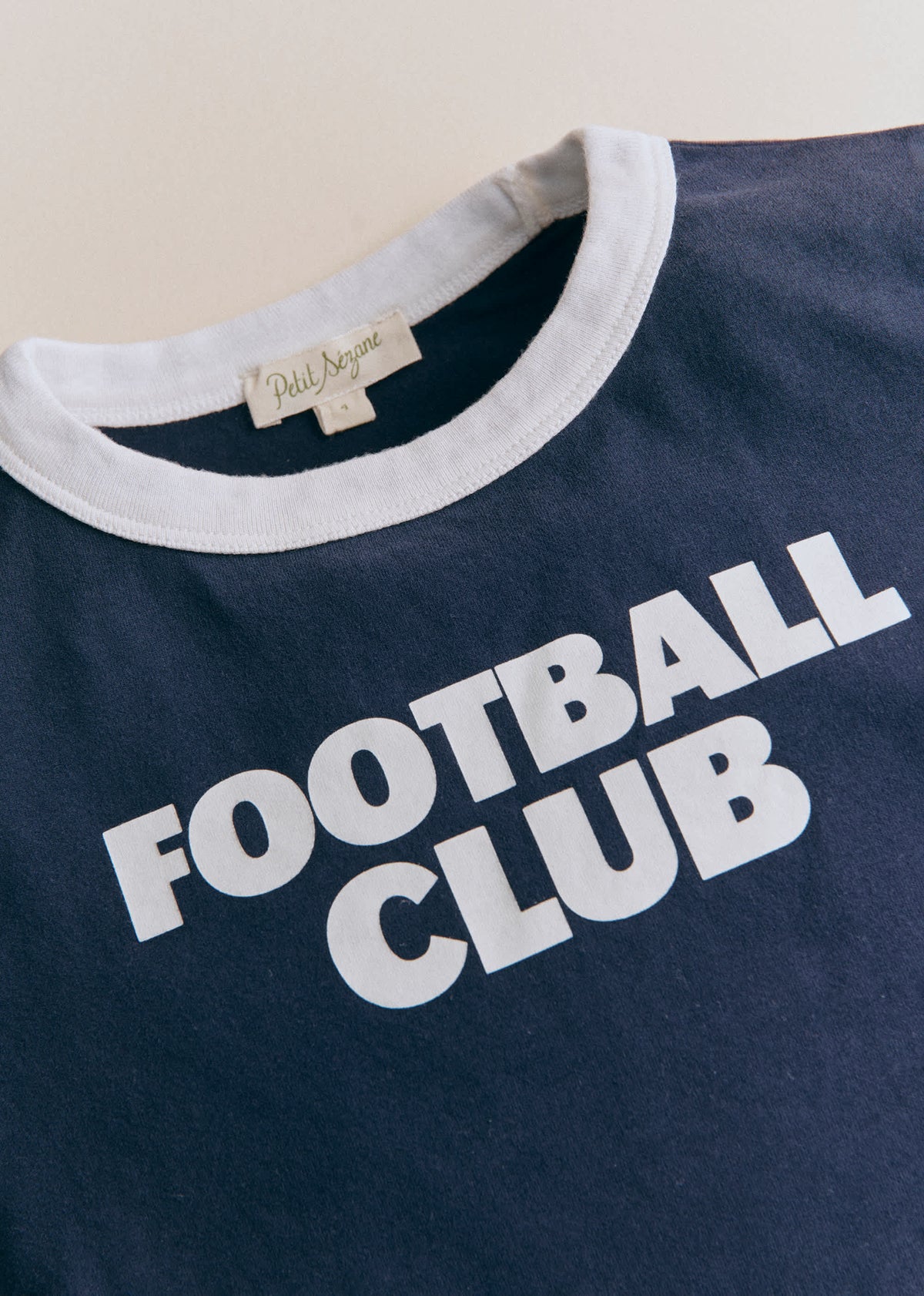 T-Shirt Football Club - Marine / Ecru