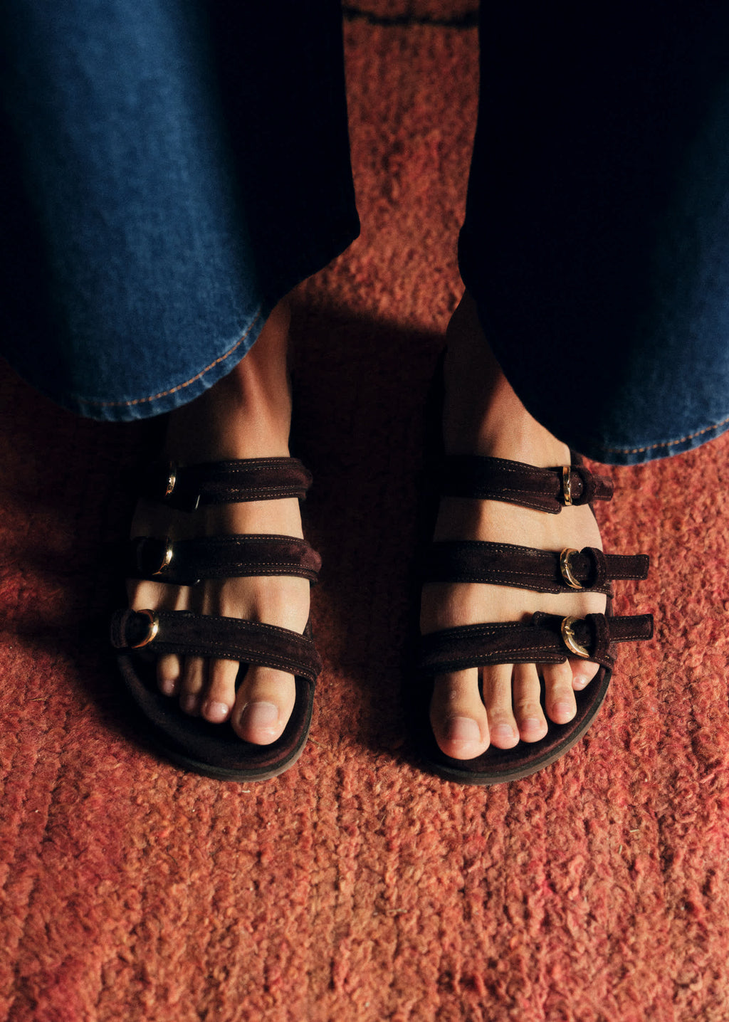 Sandales LOW YSÉE - Chocolat