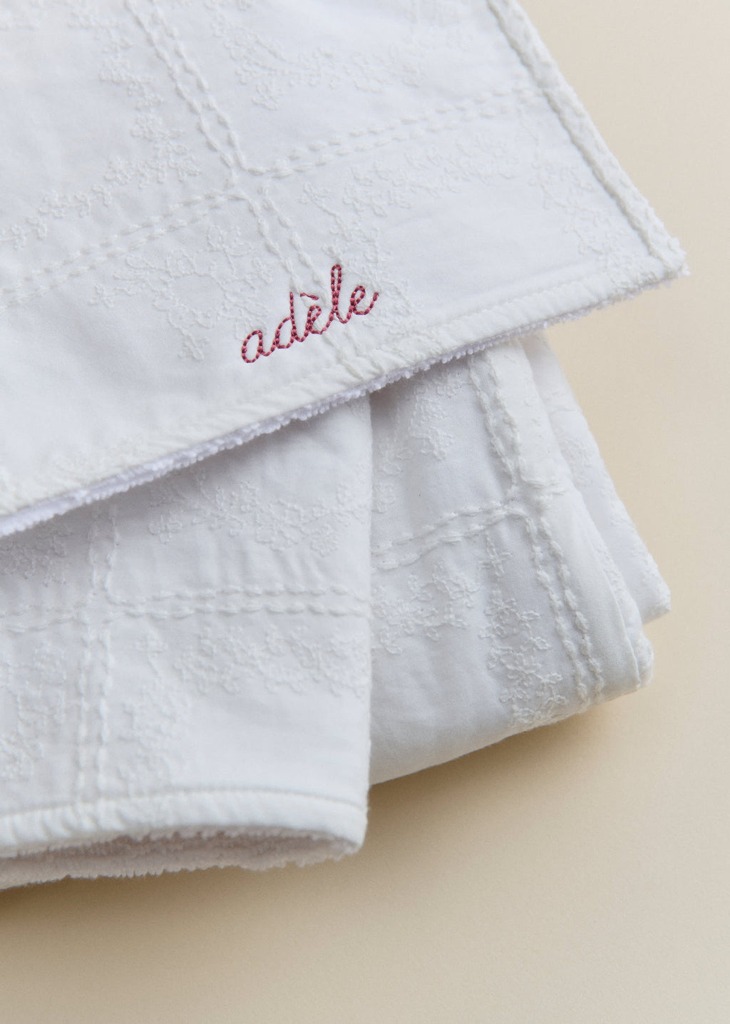 Cape de bain - Broderie Patchwork