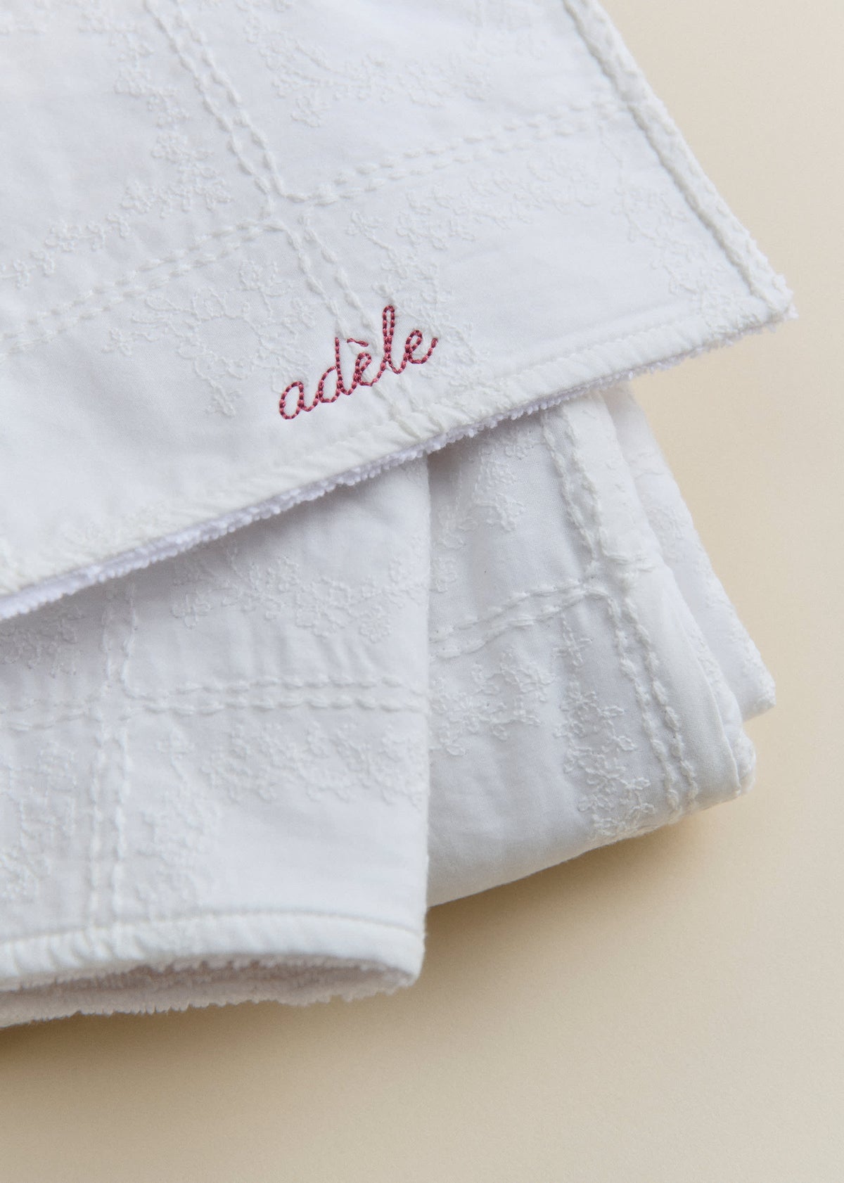 Cape de bain - Broderie Patchwork