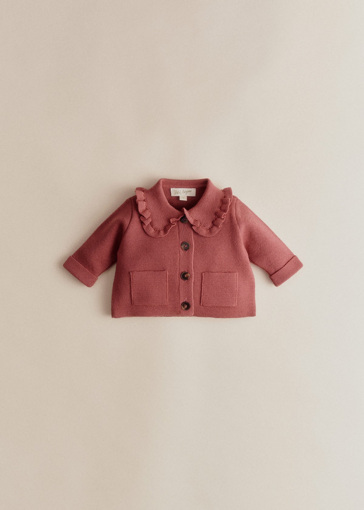 Gilet Betty Fantaisie - Bois de Rose Foncé