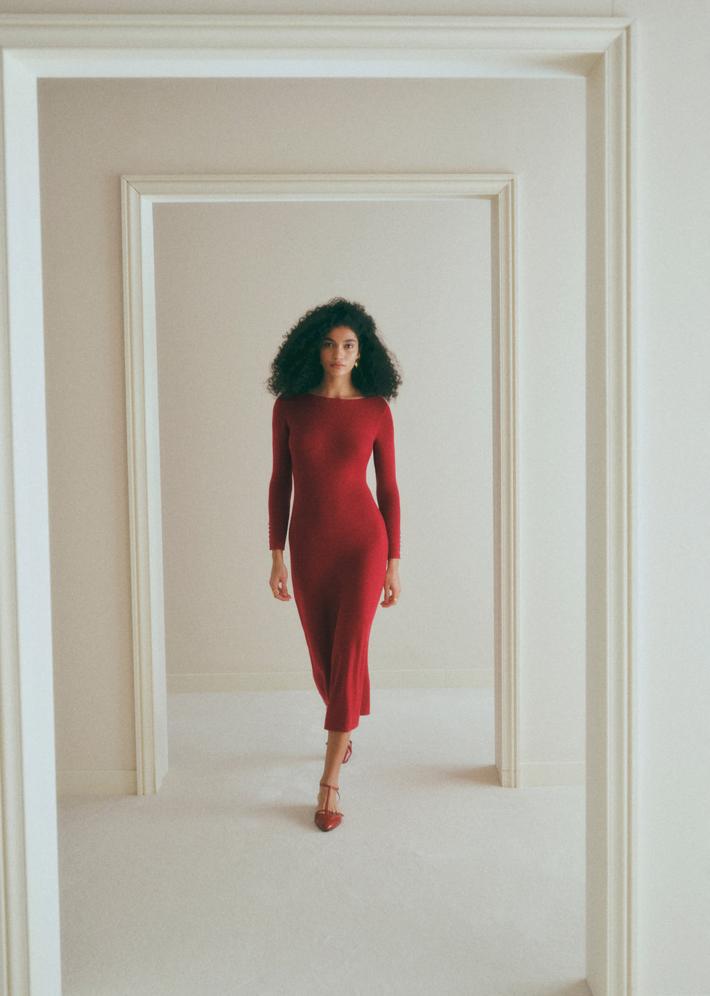Robe Vivianne - Rouge Foncé