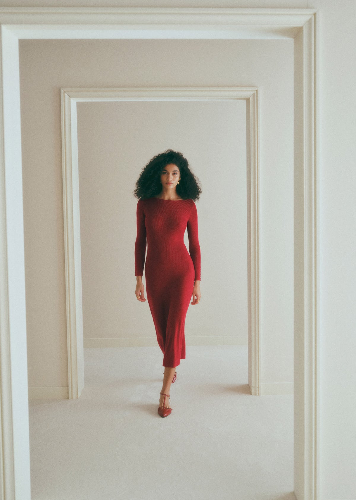 Robe Vivianne - Rouge Foncé
