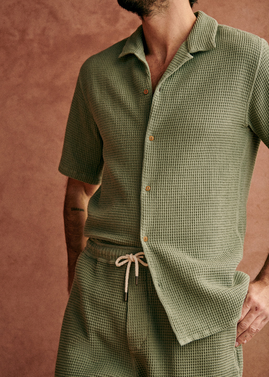 Chemise Holt Gaufrée - Vert