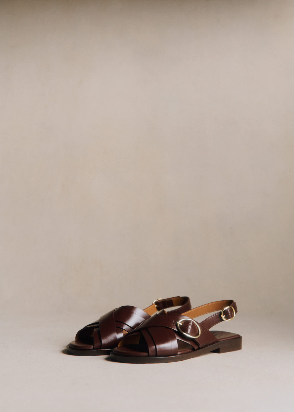 Sandales low Blandine - Chocolat Glacé