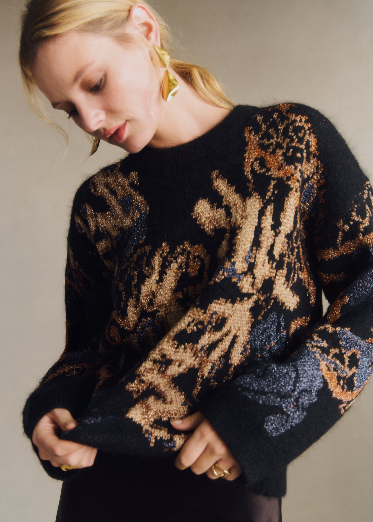 Pull Irina - Multico Noir