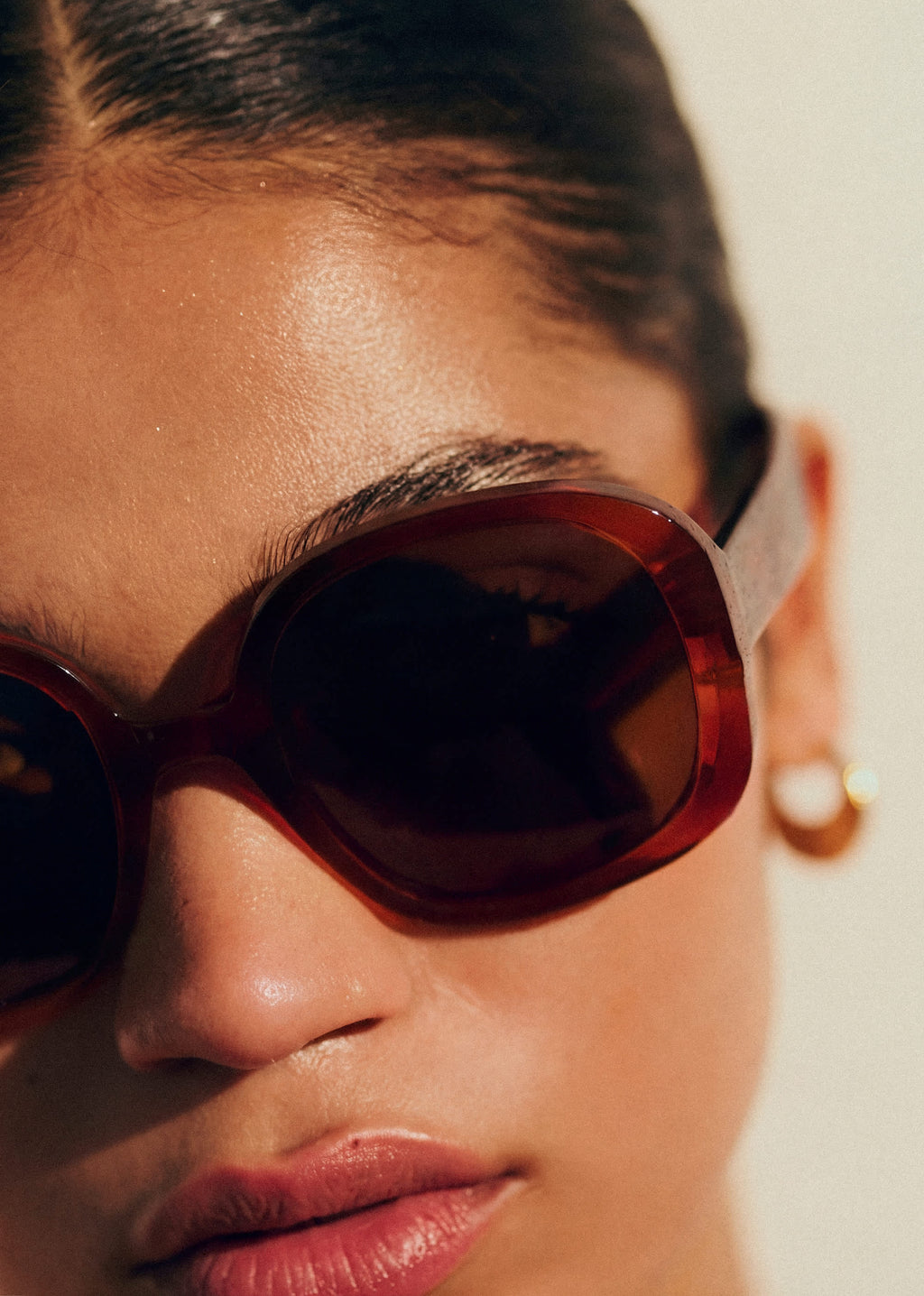 Lunettes de soleil Georgia - Marron écaille